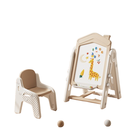 Tekenbord Kunststof Huis Beige met Stoel