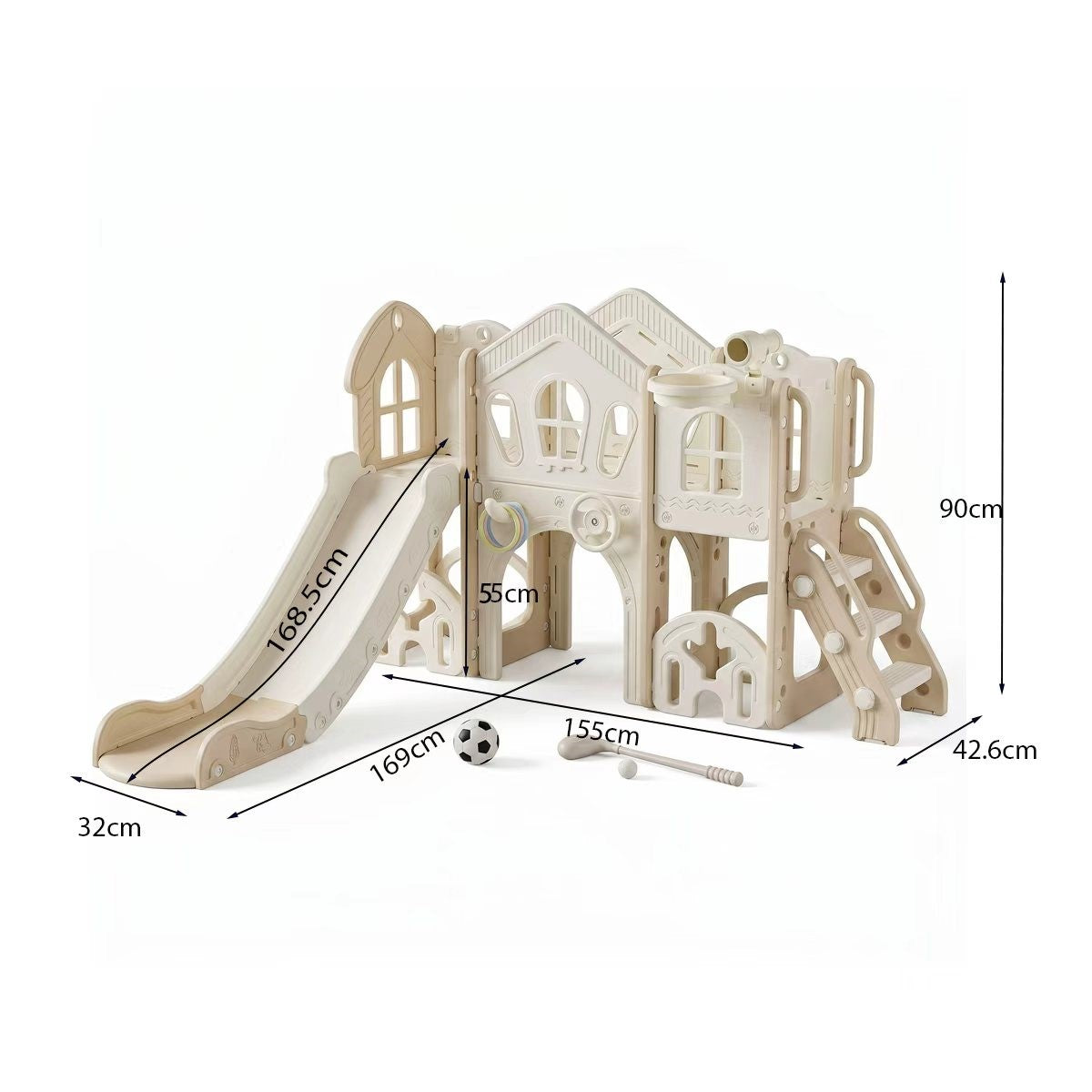Speeltoestel Toren Romance Beige XL | Russle
