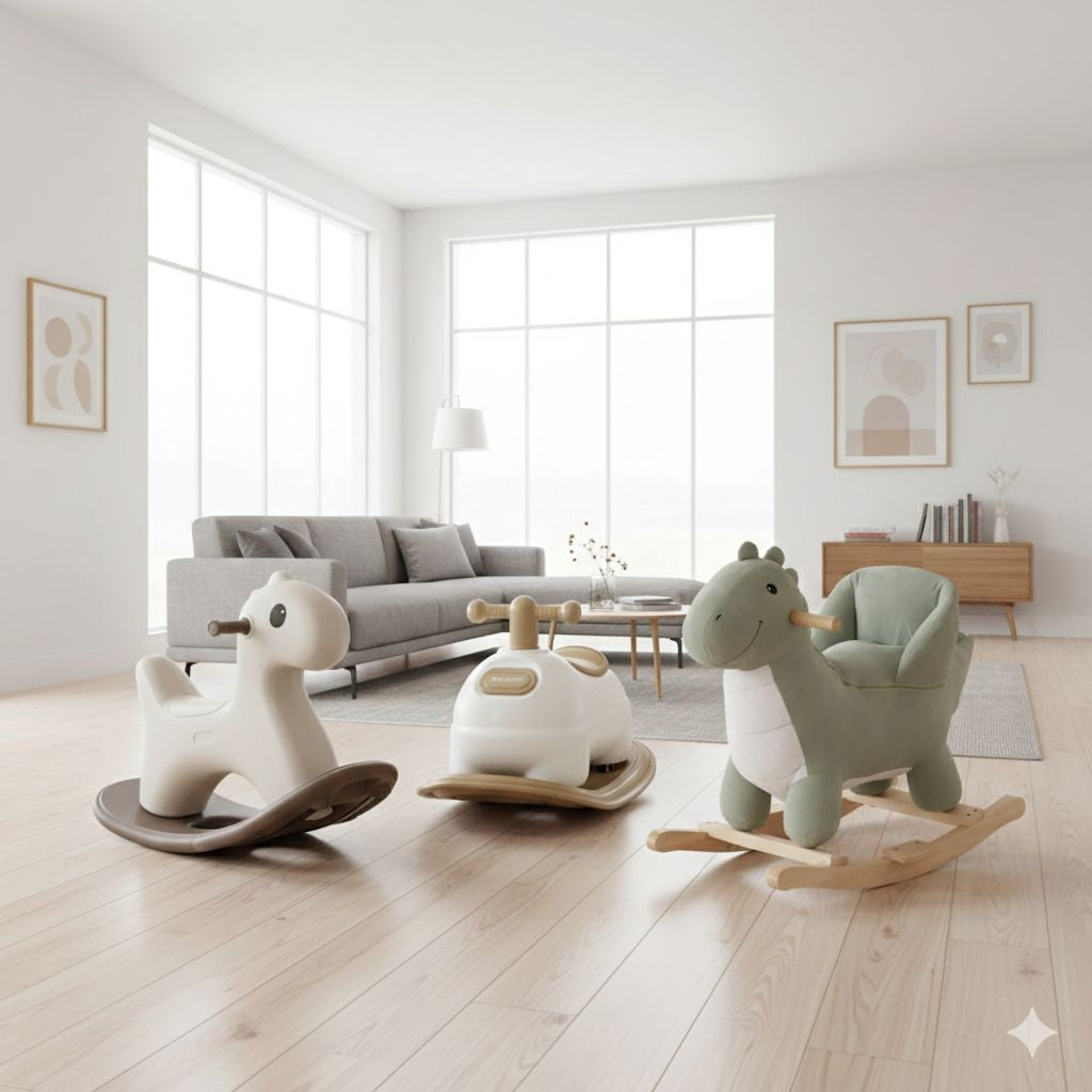 Hobbelfiguur Kunststof Basic Beige